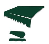 Tela de repuesto para toldo de exterior, material de poliéster impermeable, color verde, 500 x 400 cm, para toldos retráctiles y resistente a los rayos UV