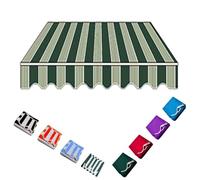 Tela De Repuesto Para Toldo Exterior, Techo De Repuesto Para Toldo Retráctil, 3x2m 4x3m 5x3m 6x4m Lona Recambio Para Toldo, Cubierta Protectora Para Toldo Jardín Patio Terraza(Stripe B,2.5x2m/8x6.5ft)