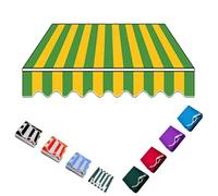 Tela De Repuesto Para Toldo Exterior, Techo De Repuesto Para Toldo Retráctil, 3x2m 4x3m 5x3m 6x4m Lona Recambio Para Toldo, Cubierta Protectora Para Toldo Jardín Patio Terraza(Stripe C,4.5x3.5m/15x12f