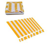 Tela De Repuesto Para Toldo, Lona Recambio Para Toldo Jardín Patio Terraza Balcón Exterior, Toldo De Lona 4x3.5m Cubierta Del Toldo, Vela De Sombra Recambio De Tela Lona(Yellow,4.5x2.5m/15x8ft)