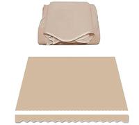 Tela de repuesto para toldo, material de toldo resistente con cenefa, cubierta retráctil, repuesto para toldo de jardín, tela de tienda de campaña (sin marco) 4,5 x 3,5 m