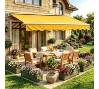 Tela de repuesto para toldo retráctil manual de 7 x 3 m, impermeable, ideal para patios, se adapta a opciones de 12.4/16.5/24.9/11.5 pulgadas, cubierta duradera para exteriores