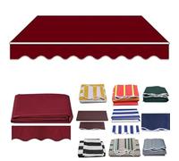 Tela de repuesto para toldos de balcón, cubierta manual de toldo de patio, parasol para pabellón al aire libre, tela de toldo de 13 x 9 pies para patios y terrazas, solución de sombra resistente a la