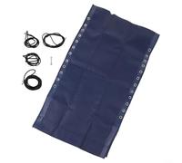 Tela de repuesto reclinable de 63 x 17 pulgadas con 4 cuerdas + tornillo para tumbonas y sillas de gravedad, kit de reparación de muebles de patio al aire libre de secado rápido resistente a la