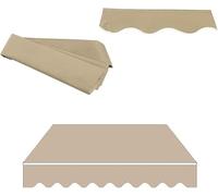 Tela de repuesto retráctil de 20 x 5 pies, lona de poliéster impermeable para uso al aire libre, ideal para tiendas y jardines de diciembre, cubierta