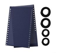 Tela de repuesto y cordón para silla, tumbona, silla de jardín, kit de reparación de 160 x 52 cm (azul) - Accesorio de muebles de exterior