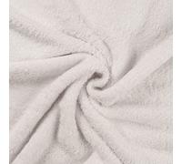 Tela de rizo de bambú suave, color blanco óptico, 1 m, 150 cm x 100 cm