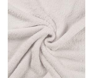 Tela de rizo de bambú suave, color blanco óptico, 1 m, 150 cm x 100 cm