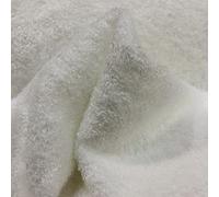 Tela de Rizo de Bambú, Tela de Rizo Ecológico Blanco, Ancho 1,60Mtrs. 1 Mtr.