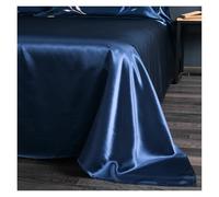 Tela de seda morera, 25 mm ancho, 280 cm, 100% lisa, teñida, gran peso, ideal for hacer tú mismo, for ropa cama, bufandas y vestidos(3-Dark Blue,1 meter)