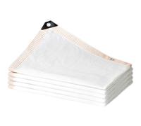 Tela de sombra 70 % blanca para invernadero, lona de malla transpirable con ojales, perfecta para plantas, gallineros, cubierta de jardín (2 x 1 m / 6.6 x 3.3 pies)