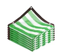 Tela de sombra 90 % blanca y verde resistente a los rayos UV para playa, terraza, balcón, cenador, jardín, piscina, resistente a desgarros y óxido, toldo para exteriores