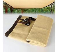 Tela de sombra 90 % de 1 x 2 m, 2 x 3 m, 4 x 4 m, 6 x 8 m, protección UV, transpirable, para plantas de jardín, invernadero, granero, techo al aire libre con ojales (color: beige...