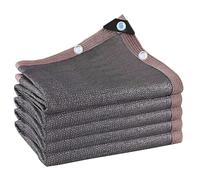 Tela de sombra 95% con ojales, transpirable, resistente al viento, impermeable, para plantas, flores, cultivos e invernaderos, gris, 8 x 17 m