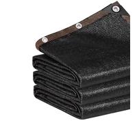 Tela de sombra al 97 % para gallinero, malla de protección solar con ojales, cubierta de protección UV para patio, invernadero, pérgola, 19.7 x 39.4 pies