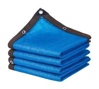 Tela de sombra azul resistente con ojales 90% de protección UV para aparcamiento al aire libre, jardín y patio. Tamaños: 1 x 4, 2 x 1, 3 x 1, 6 x 5, 7 x 7, 4 x 4, 2 x 10, 1 x 12 m (7 x 7 m)