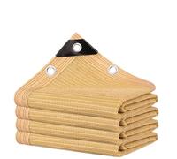 Tela de sombra beige con 99 % de protección UV, toldo resistente para péra, plantas, patio, invernadero, alberca, reforzado, grueso, 6.6 x 60 pies