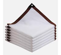 Tela de sombra blanca al 50 %, tela transpirable para jardín, terraza, invernadero, protección de plantas. Disponible en 1 x 2 m, 2 x 3 x 4 m, 4 x 5 m, 5 x 6 m, 6 x 7 m, 7 x 8 m (2,5 x 5 m)