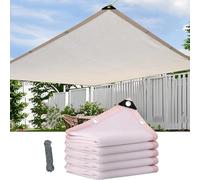 Tela de sombra blanca de alta calidad con ojales, 90 % de protección UV, transpirable, para plantas al aire libre, patio, jardín, 600 cm x 1100 cm, ideal para una protección solar eficaz