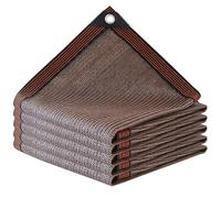 Tela de sombra de jardín: lona de malla con 80% de protección UV con ojales para uso en exteriores, ideal para invernaderos, patios, huertos, cubiertas de plantas y gallineros.