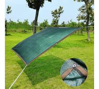 Tela de Sombra de Primera Calidad de 8 m x 15 m, Color Verde Oscuro, con protección contra Rayos UV del 90%, para Patio al Aire Libre, jardín, pérgola, Red de Repuesto Duradera y Resistente