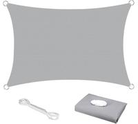 Tela de Sombra Impermeable, toldo Protector Solar, protección UV del 95% para Uso en Exteriores, Cubierta Universal para Jardines, pérgolas, Patios, Fiestas y Balcones(Beige,4x4.5m)