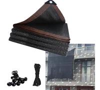 Tela de sombra negra de 15 x 24 pies, lona de malla de bloqueo UV 90% para invernadero, patio, plantas, tomates, red de protección solar para uso en exteriores