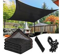 Tela de sombra negra de 7 x 27 pies, 90% de protección UV, lona de malla con bordes reforzados y ojales, ideal para invernadero, ganado, gallinero, casa y cubierta de plantas