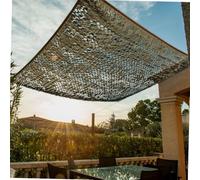 Tela de Sombra Perforada Taupe 120g/m2 WERKA PRO 2 x 3m | Metal, durable, solar, uso al aire libre, tratamiento UV, para jardín, terraza