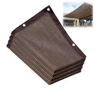 Tela de sombra rectangular con ojales para invernaderos y vallas, protección UV, tamaños disponibles: 1 x 2 m a 10 x 12 m (5 x 8 m: 5 x 8 m)