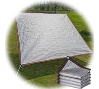 Tela De Sombreo Reflectante De Aluminio 99% Red De Sombra para Jardín con Ojales Anti-UV Toldo Vela De Sombra para Pergola Jardín Patio Balcón Invernadero Granero(2x3.0m)