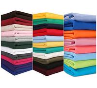 Tela de sudadera para Hoddies y Confección. 30 colores de esta tela de jersey de sudadera. Escuelas europeas aprobadas y probadas cepilladas. Neotrims. White 2 Metre Fabric + 1 Metre Rib