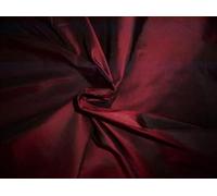 Tela de tafetán de seda de color vino/negro 54" de ancho TAF#43[1] Silks