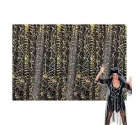 Tela de telaraña y cortable para accesorios de ropa de Halloween - Red de malla para ropa - Telas para disfraces de juegos de rol para fiestas, bodas y decoraciones del hogar