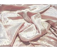 Tela de terciopelo aplastado, color rosa bebé, 1 m, 150 cm x 100 cm