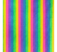 Tela de terciopelo de conejo con estampado de felpa gruesa colorida a rayas para ropa, abrigo, suéter, tela de felpa hecha a mano para coser arcoíris (5,50 x 160 cm)