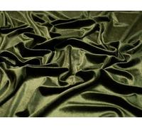 Tela de terciopelo elástica para ropa y vestidos de Minerva Core Range, color verde oliva - Peso medio y adecuada para confección - Ancho aproximado: 150 cm / 60" - Se vende por metro