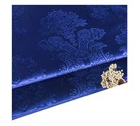 Tela de Terciopelo en Relieve Tejido de Tapicería por Metro 140c Ancho Para Decoración del Hogar, Artesanía Costura, Cubierta de Silla de Sofá, Cortina(Color:AZUL REAL)