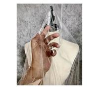 Tela de TPU ultratransparente - Tela plástica impermeable de 0,1 mm a 0,5 mm de grosor for costura DIY - 137 cm de ancho, 0,5 m de largo (1 unidad)(0.1mm x 137cm)