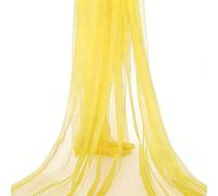 Tela de tul de organza amarilla, 5 m x 160 cm, tela de tul por metro, tela de organza para decoración de bodas, manualidades, mesa, fiesta, boda, decoración, falda de tul, decoración de fiesta