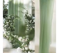 Tela de tul suave de 20 m x 160 cm, tela decorativa para cortinas de boda, arco de boda, decoración a mano, para ceremonia y fiesta, verde salvia