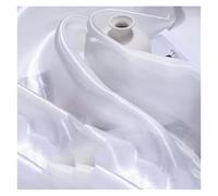 Tela de tul suave, Organza Fabric By The Meter Multicolor 100cm x 150cm For Sewing Dresses And Costumes(Original White)