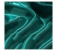 Tela de tul suave, Organza Fabric By The Meter Multicolor 100cm x 150cm For Sewing Dresses And Costumes(25 Blackish En8)