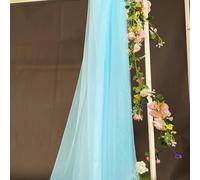 Tela de tul suave para coser y decorar arcos, bodas y fiestas, color azul claro