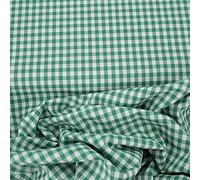 TELA DE VICHY DE CUADROS MEDIANOS EN COLORES LISO ANCHO 160 cm POR METRO (VERDE, 1 METRO)
