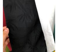 Tela de viscosa de rayón jacquard de hojas vintage de 3/5/10 m, para mujer, material suave y fino, negro, blanco, verde, por metro (8 negros, 150 cm x 3 m)