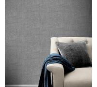 Tela De Yute Texturizada Lisa - Gris Oscuro 295000 - Papel Tapiz Arthouse