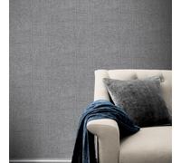 Tela De Yute Texturizada Lisa - Gris Oscuro 295000 - Papel Tapiz Arthouse
