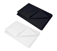 Tela Entretela para Planchar 100 * 200 cm Entretela Termoadhesiva Color Blanco & Negro Entretela de Costura para Reforzar los Pliegues de la Ropa a Mano Se Puede Cortar