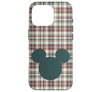 Tela escocesa con el icono de la cabeza de Mickey Mouse de Disney Carcasa para iPhone 16 Pro